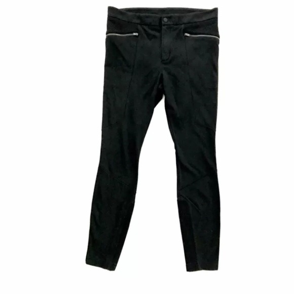 Athleta Pants - Athleta Moto Skinny Pants Size 12 Black Stretch